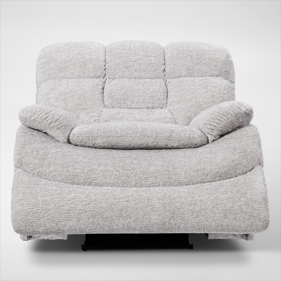 big softie gray power recliner   