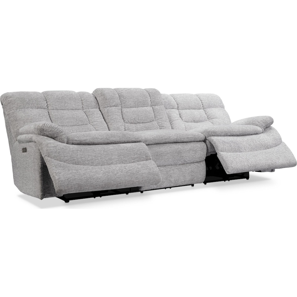 big softie gray power reclining sofa   