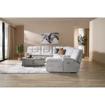 big softie gray sectional   