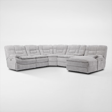 Big Softie 6-Piece Dual-Power Reclining Sectional with Chaise