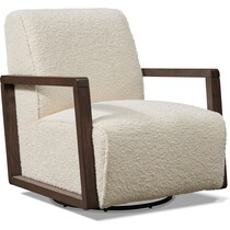 big sur white accent chair   