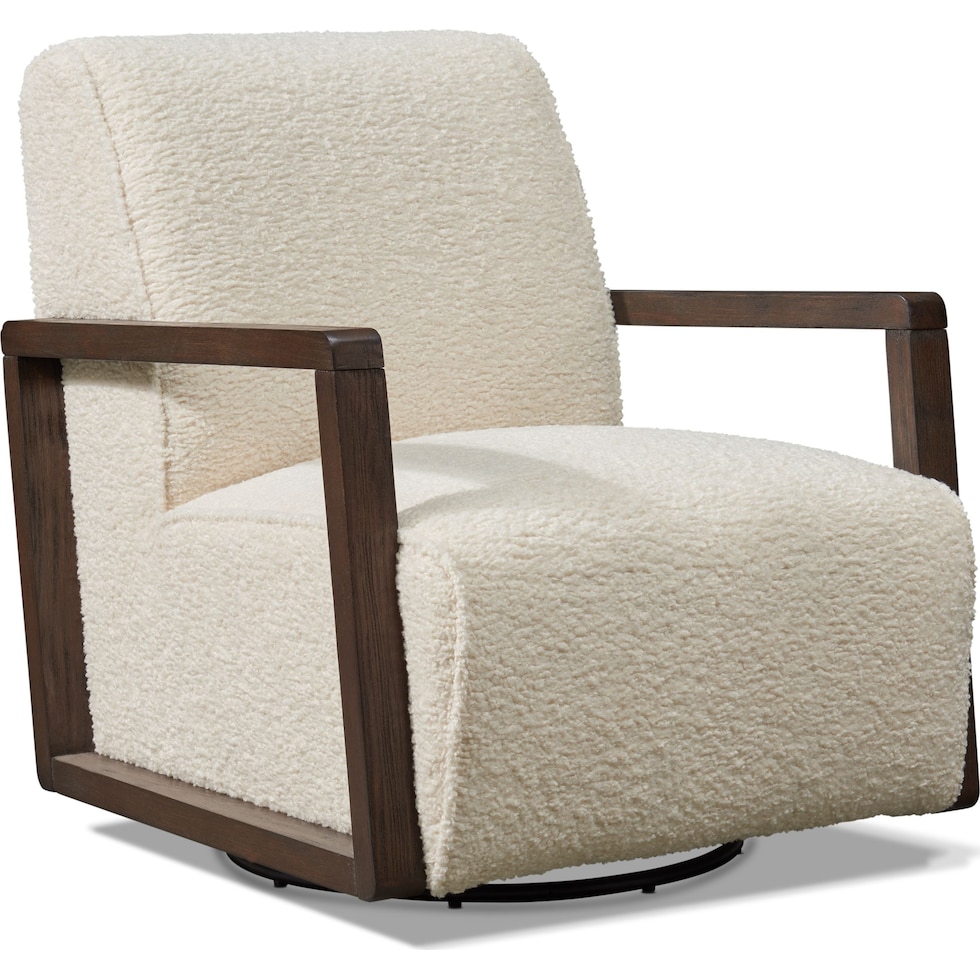 big sur white accent chair   