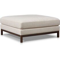 big sur white ottoman   