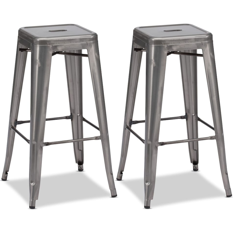 biggs stainless steel  pack bar stools   