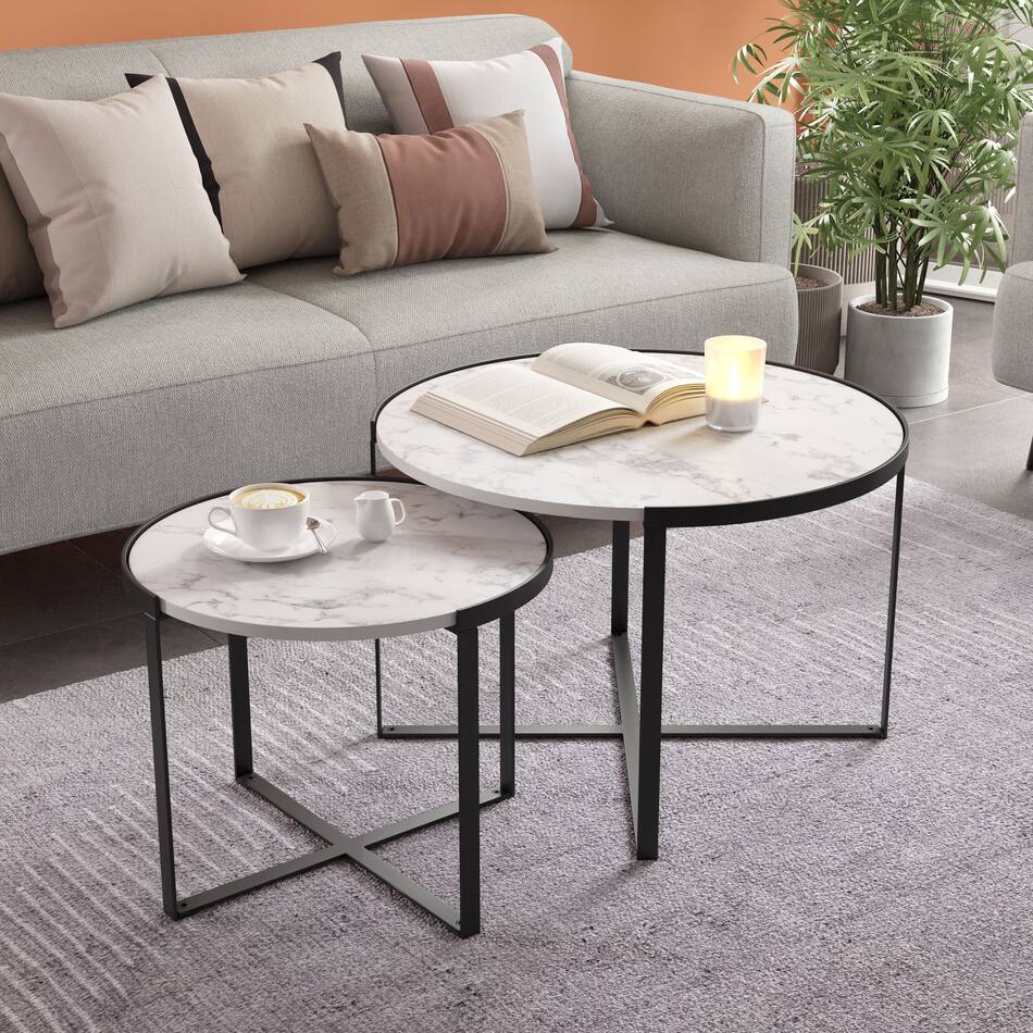 Biggy Set Of 2 Coffee Tables Value City Furniture
