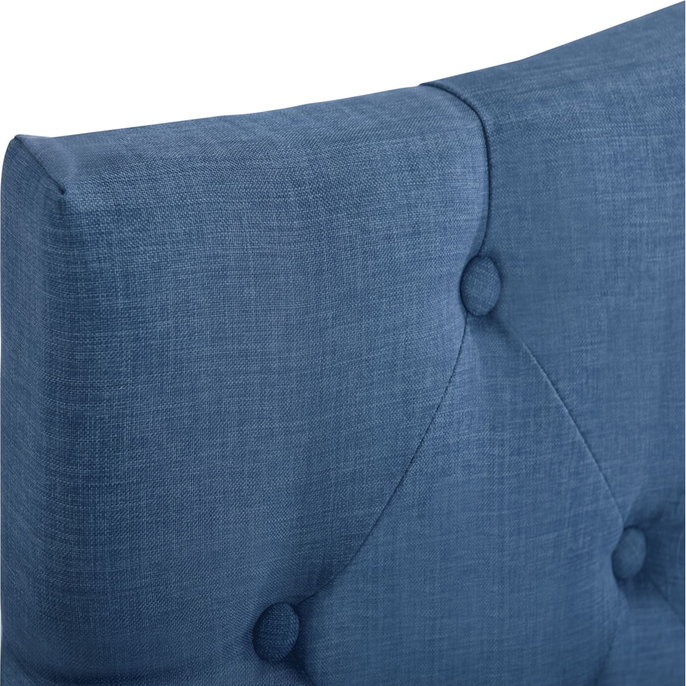 billie blue queen storage bed   