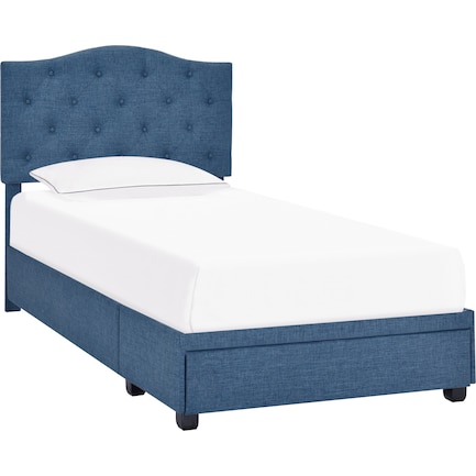 Undefined Value City Furniture, Teal Twin Bed Frame With Storage White