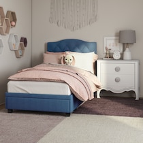 billie blue twin bed   