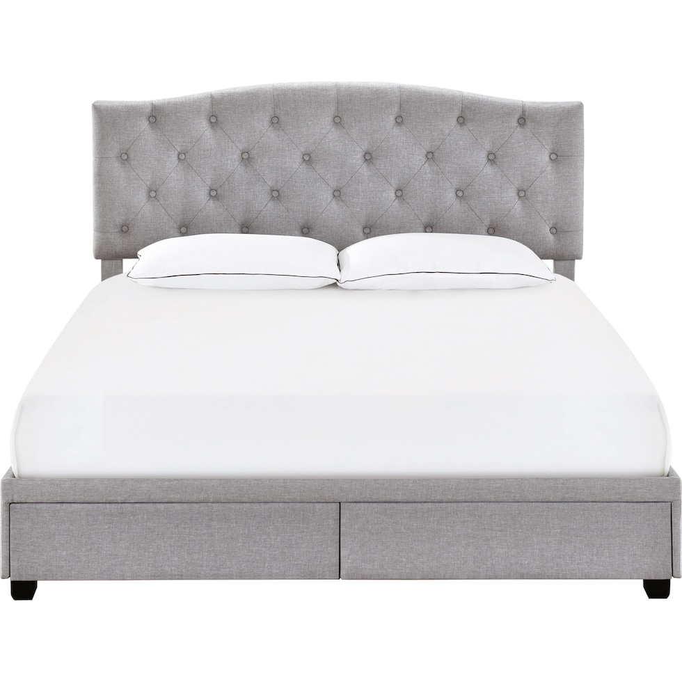billie gray king bed   
