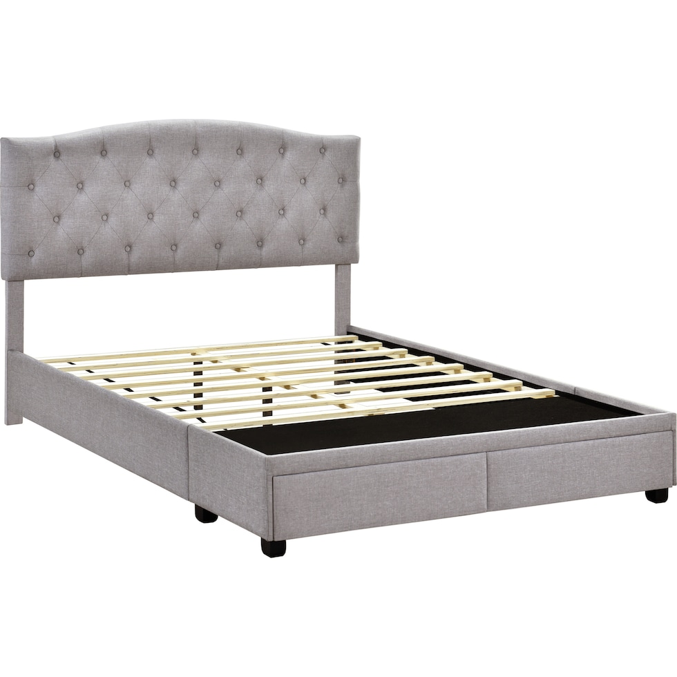 billie gray king bed   