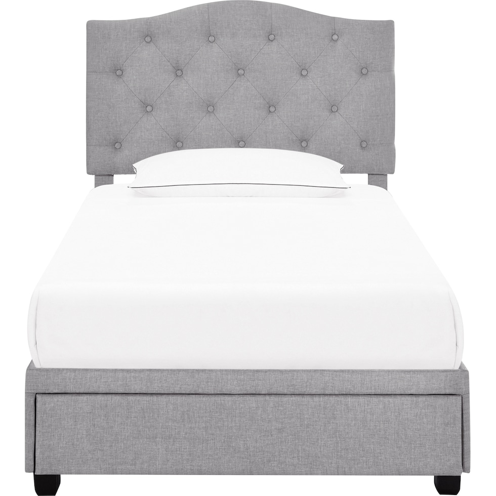 billie gray twin bed   