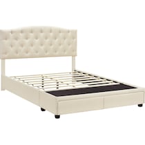 billie white king bed   