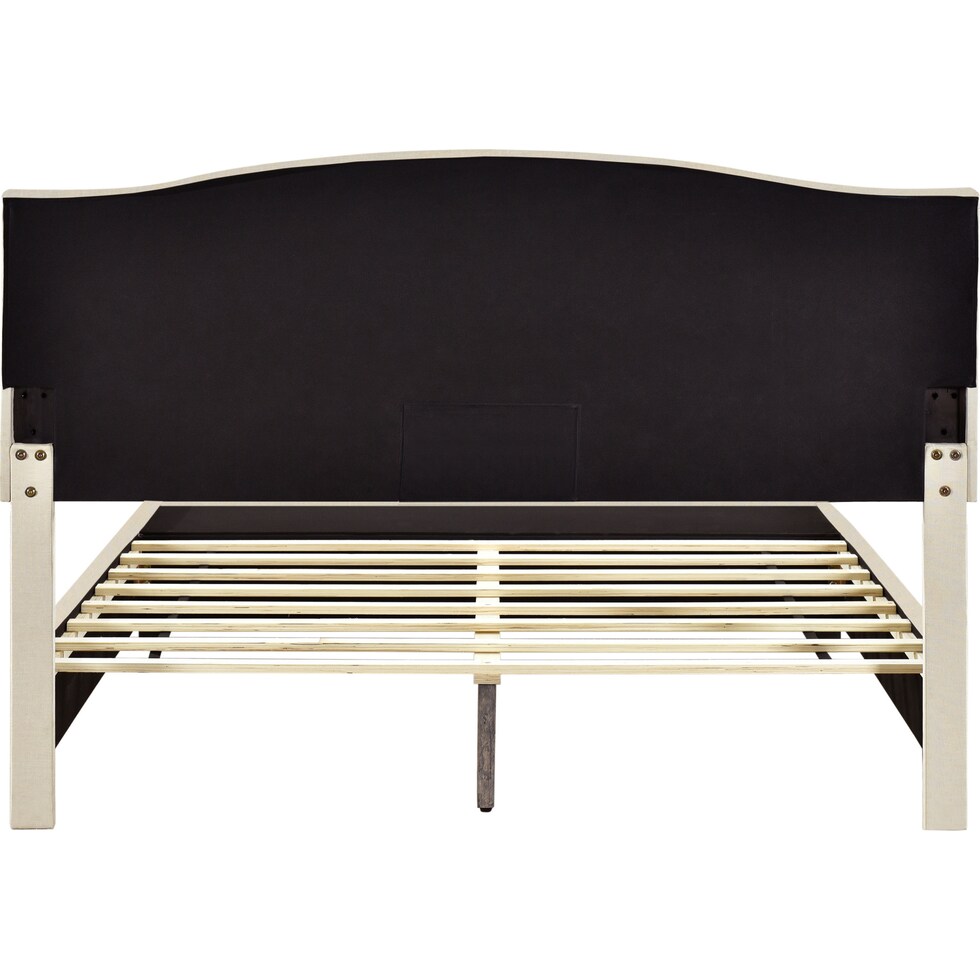 billie white king bed   