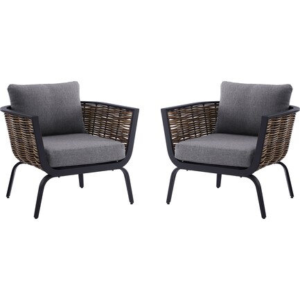 Biloxi Outdoor Set Of 2 Chairs