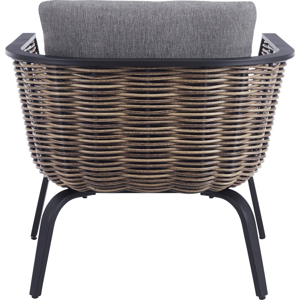 biloxi black outdoor chair set   