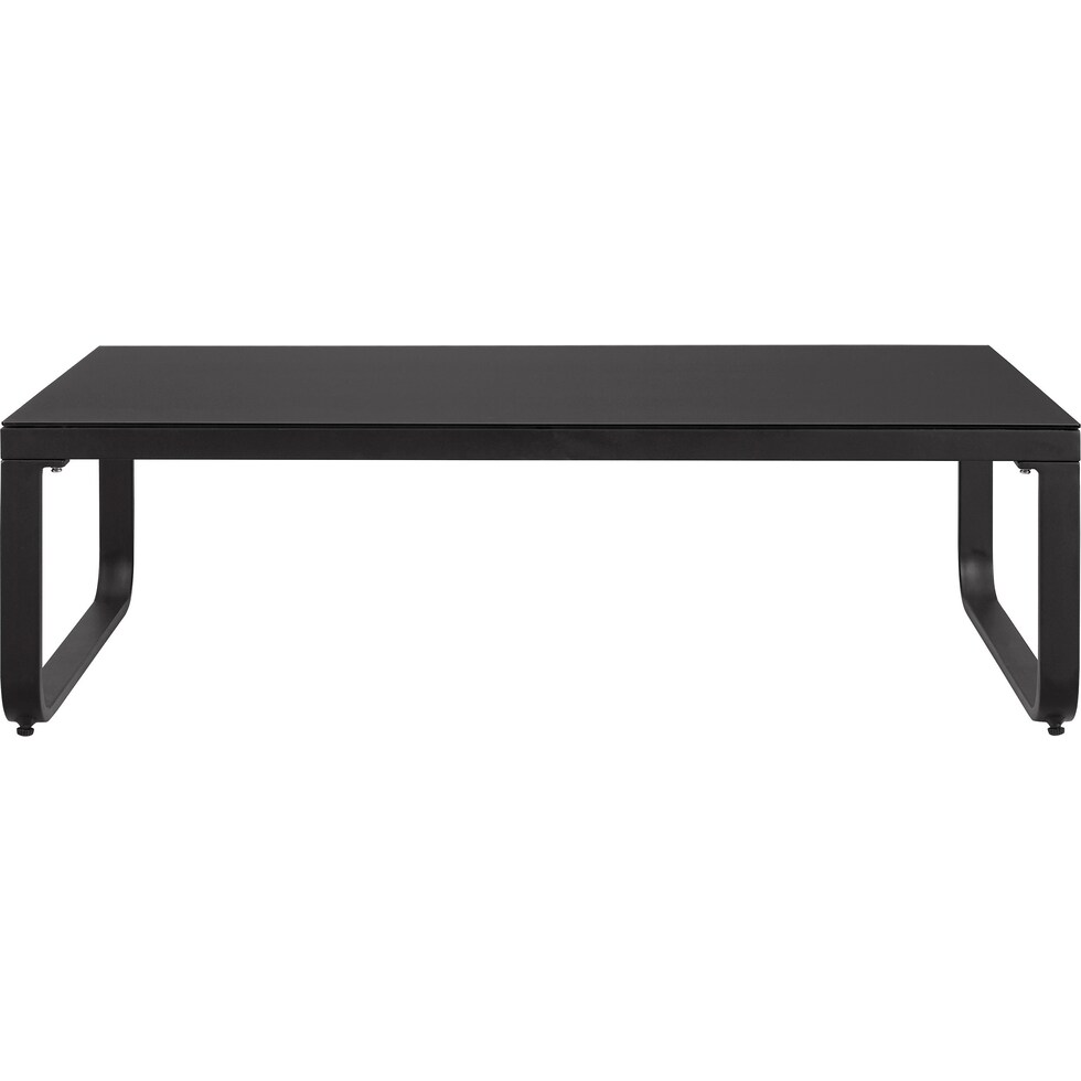 biloxi black outdoor coffee table   