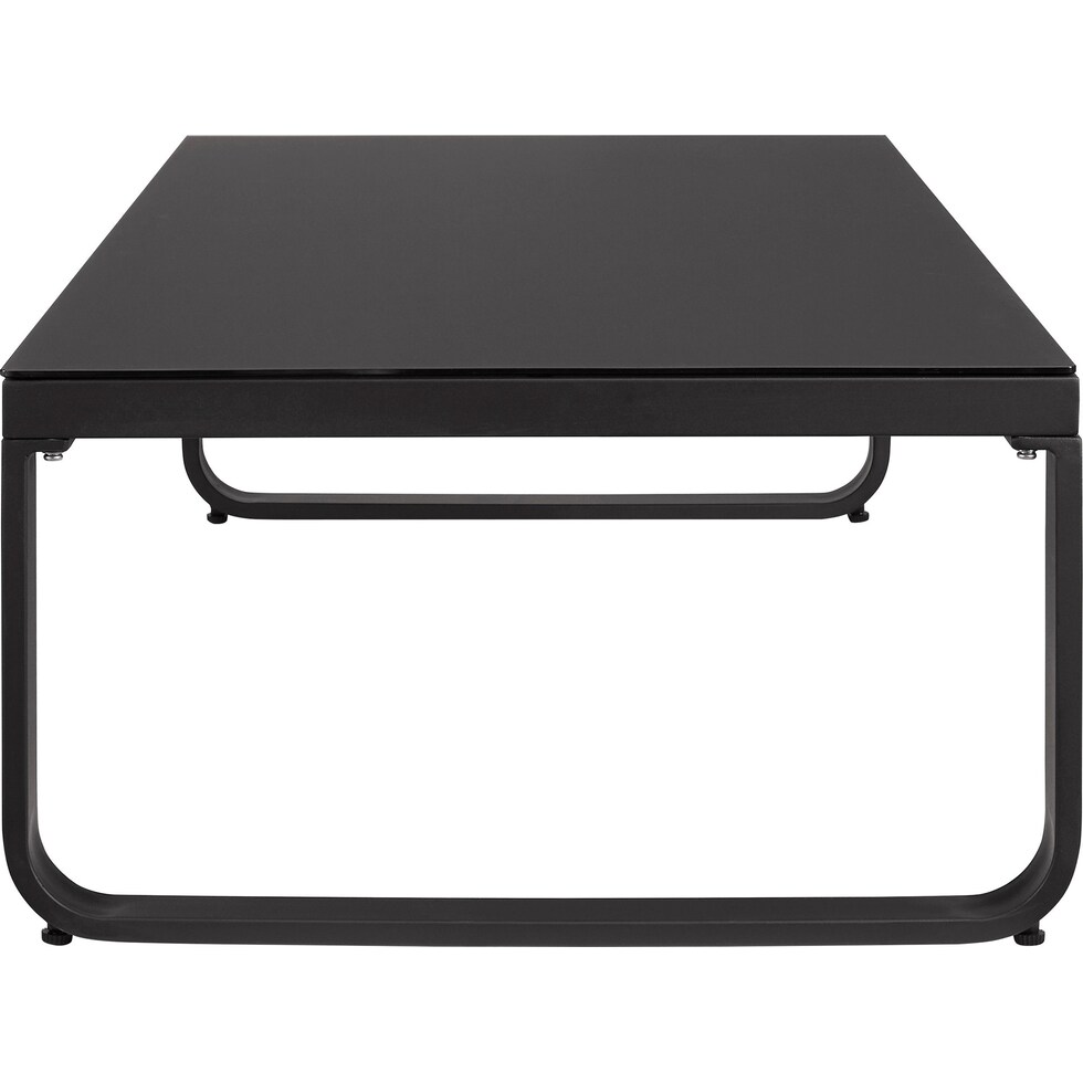 biloxi black outdoor coffee table   