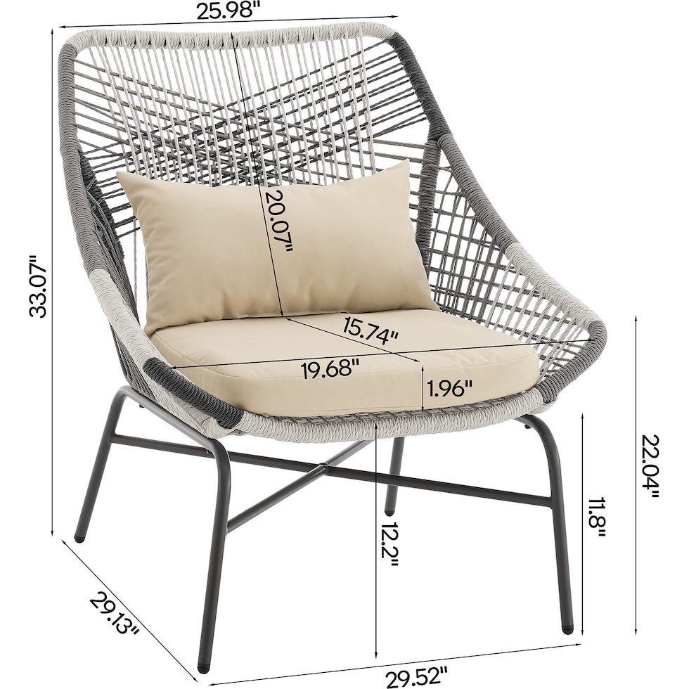 biloxi white  pc outdoor living   