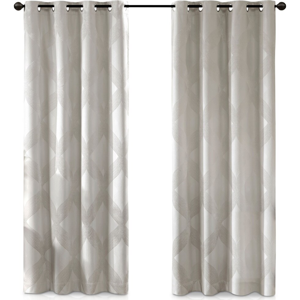 bingham white window panel   
