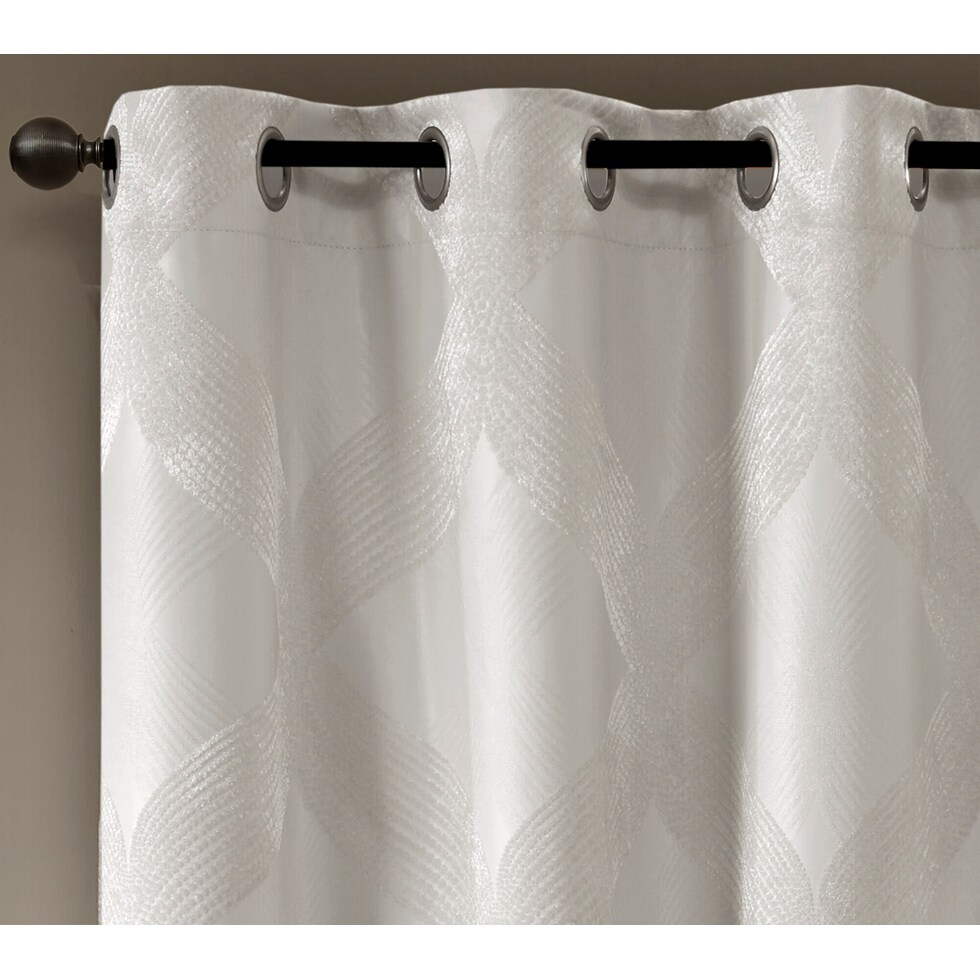 bingham white window panel   