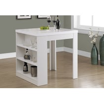 birdie white counter height dining table   