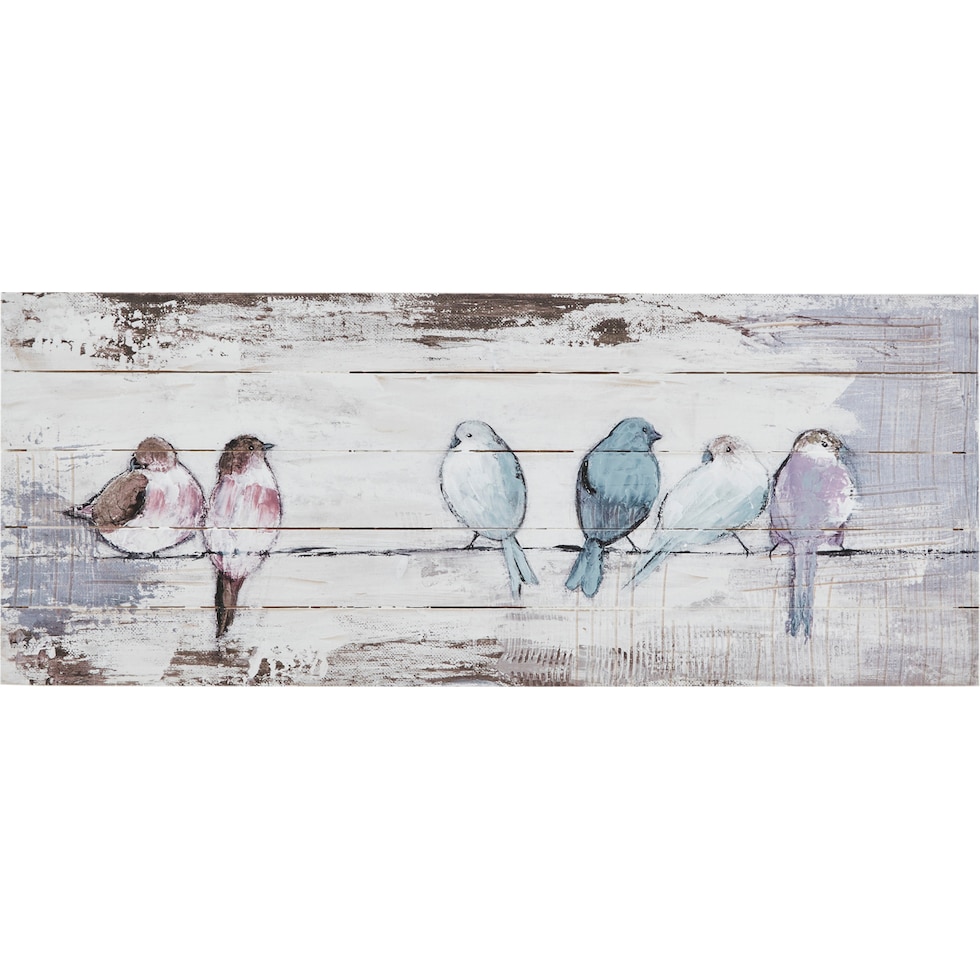 birdy white wall art   