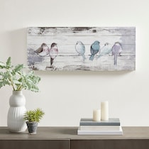 birdy white wall art   