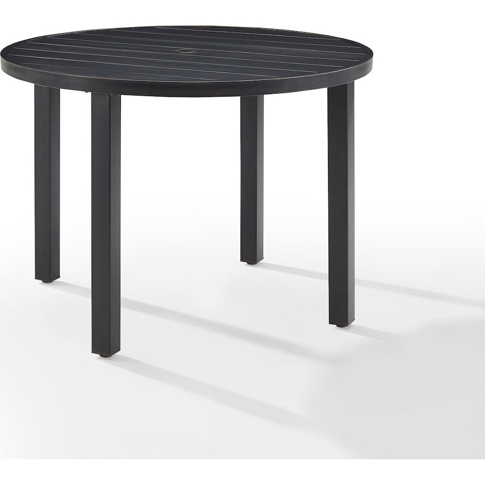 biscayne dark brown outdoor dining table   