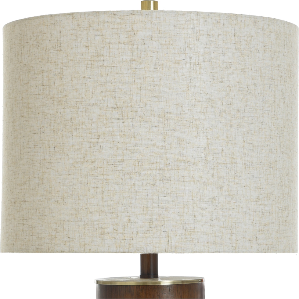 bishop dark brown table lamp   