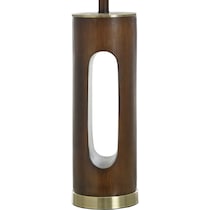 bishop dark brown table lamp   