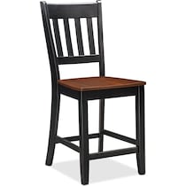 black and cherry counter height chair   
