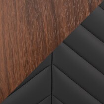 black vegan leather swatch  