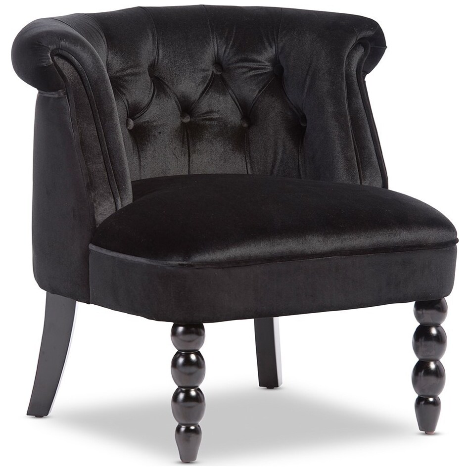 Nivernais Accent Chair Black Value City Furniture