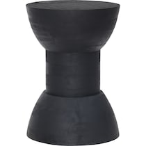 black accent table   