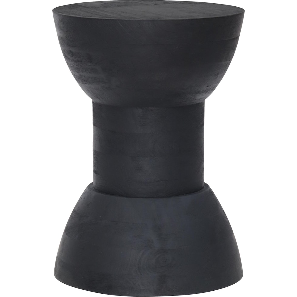 black accent table   