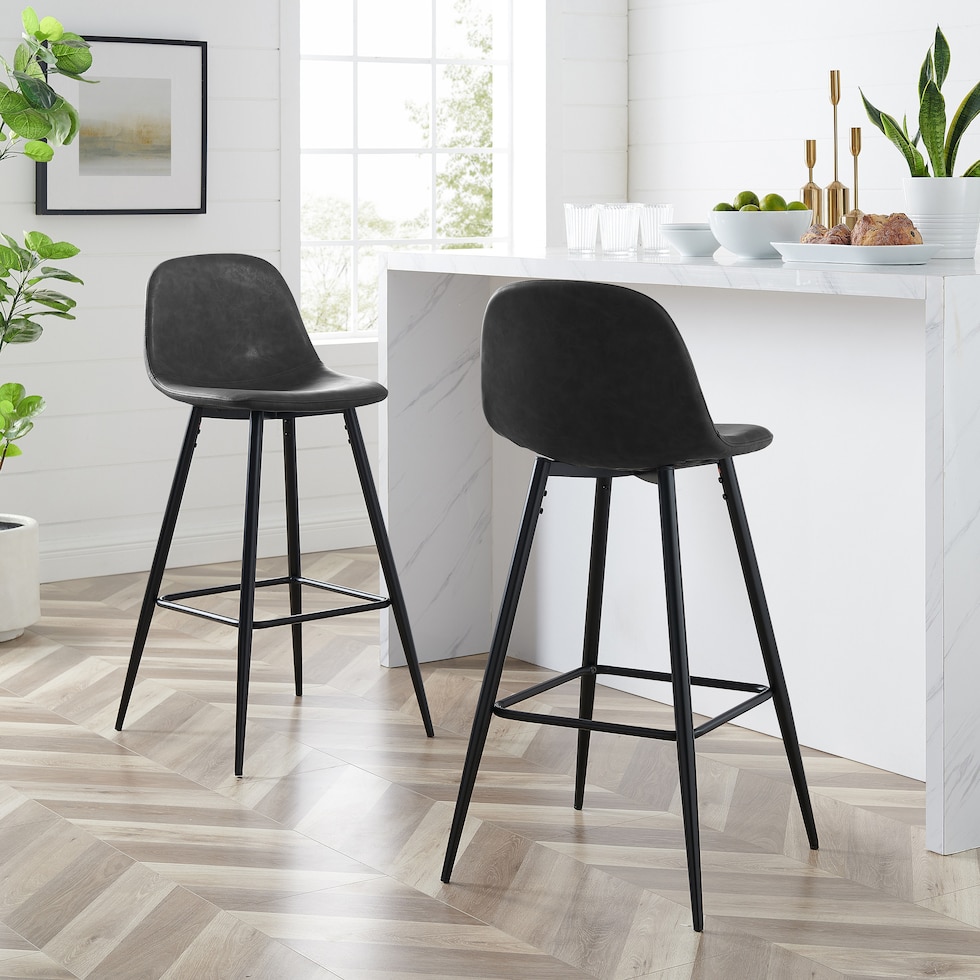 black bar stool   