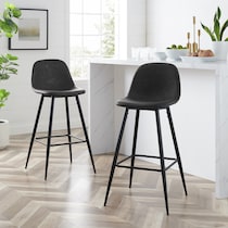 black bar stool   