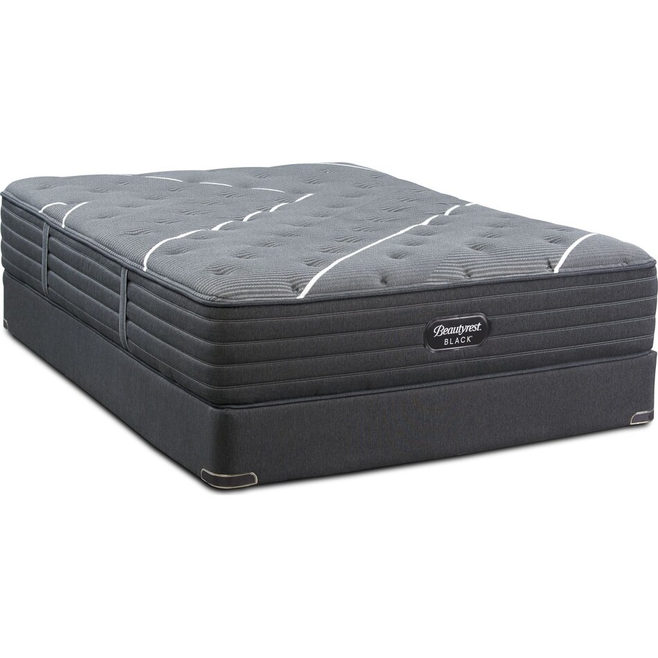 black full mattress low profile foundation set   