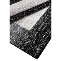 black gray area rug  x    