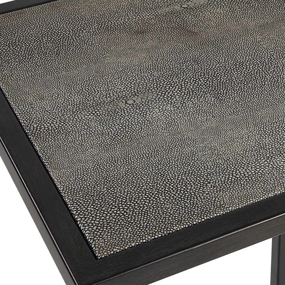 black gray end table   