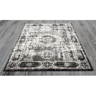 Jonquil Rug - Black/White