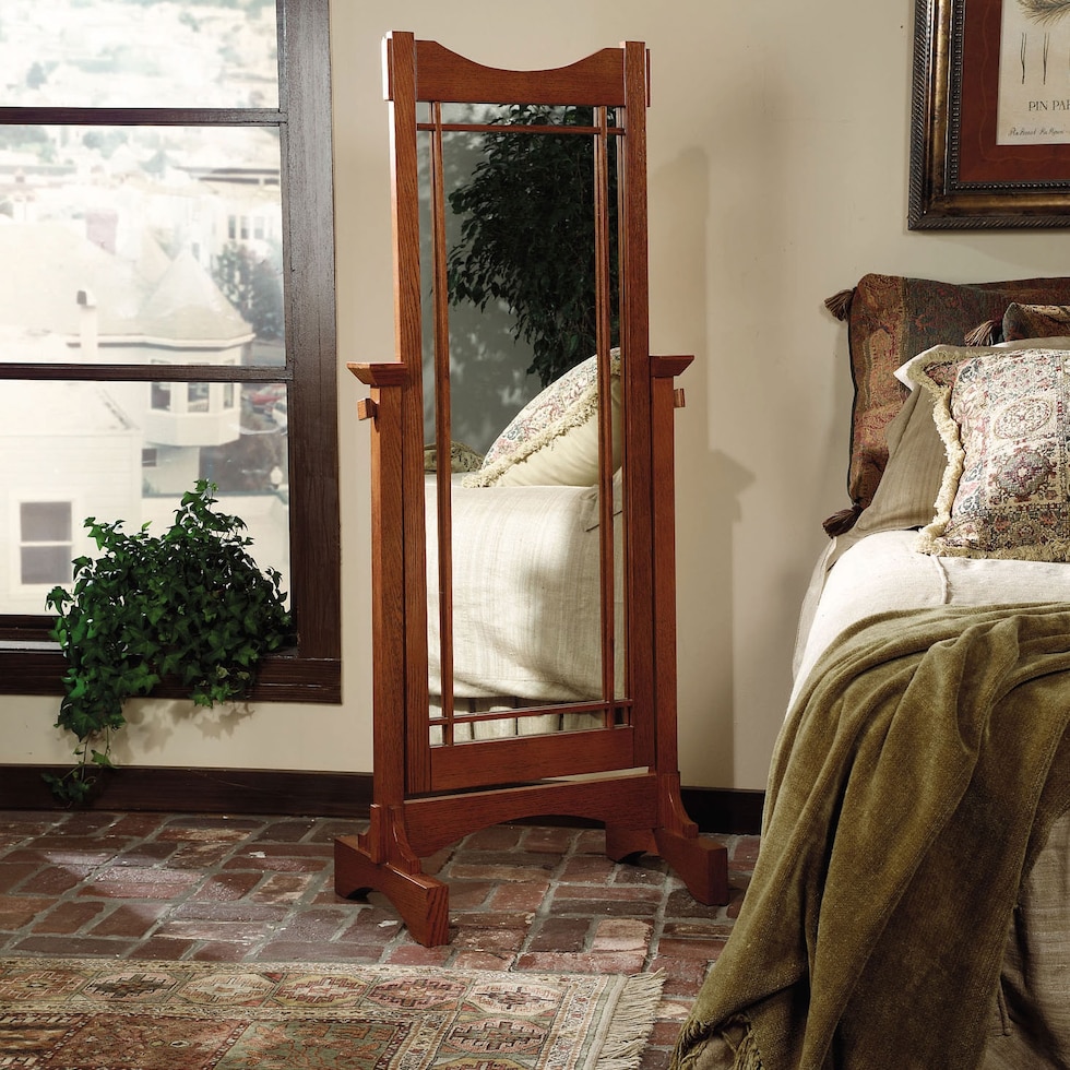 blain oak mirror   