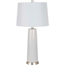 blaire white table lamp   