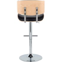 blakely black chrome bar stool   