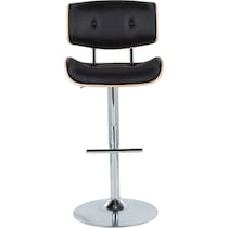 blakely black chrome bar stool   