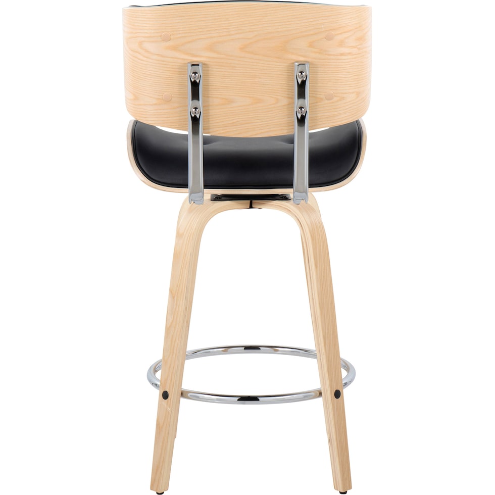 blakely black natural counter height stool   