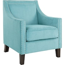 blakely blue accent chair   