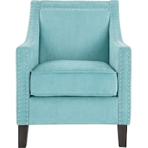 blakely blue accent chair   