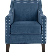 blakely blue accent chair   