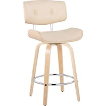 blakely cream natural counter height stool   